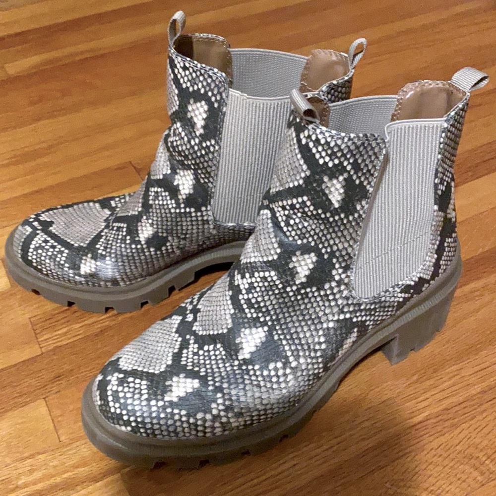Snake skin boots
